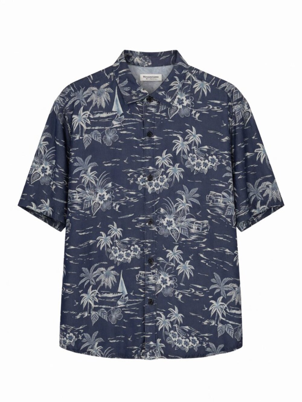 Tommy Bahama Hawaiian Shirt Men's XL Blue